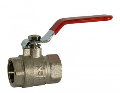 Кран шаровой латунный, резьба вн/вн, 11/4"  (HBR4431) HORNHOF