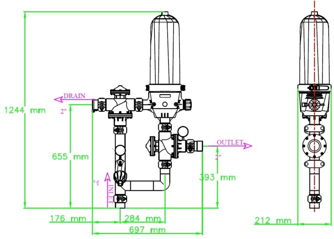 Система фильтрации HF-A2-1-2 130 мкм