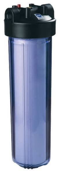 Прозрачный корпус фильтра с черной крышкой C898-BK1-PR