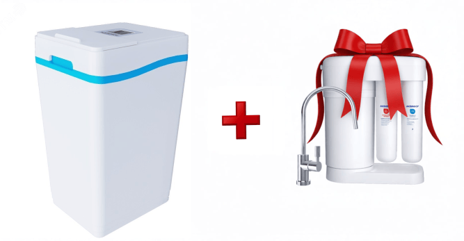 Фильтр для умягчения воды Аквафор WS1000-K/0.35 + подарок Морион DWM-101SN