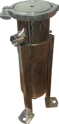 Водоочиститель мешочного типа SUS 304-BFL-4 (High Class) Матовый