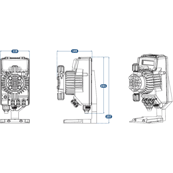 Цифровой дозирующий насос Tekna EVO TPG603NHH0000/EVO