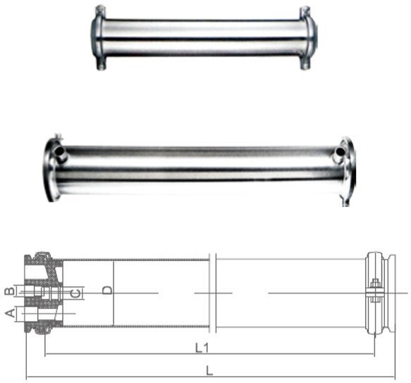 Корпус мембраны стальной 4" SUS 304-4040-2W