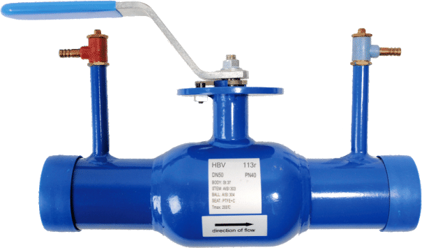 Кран шаровой линейно регулирующий под приварку, DN 40, PN 40, (HBV 113R), КШП, Ст. 20