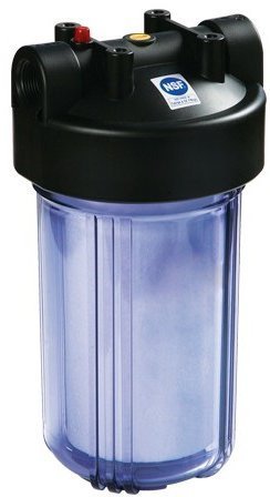 897 10" Прозрачный корпус фильтра Биг Блю с  входом 1 " и  сбросом давления  Китай