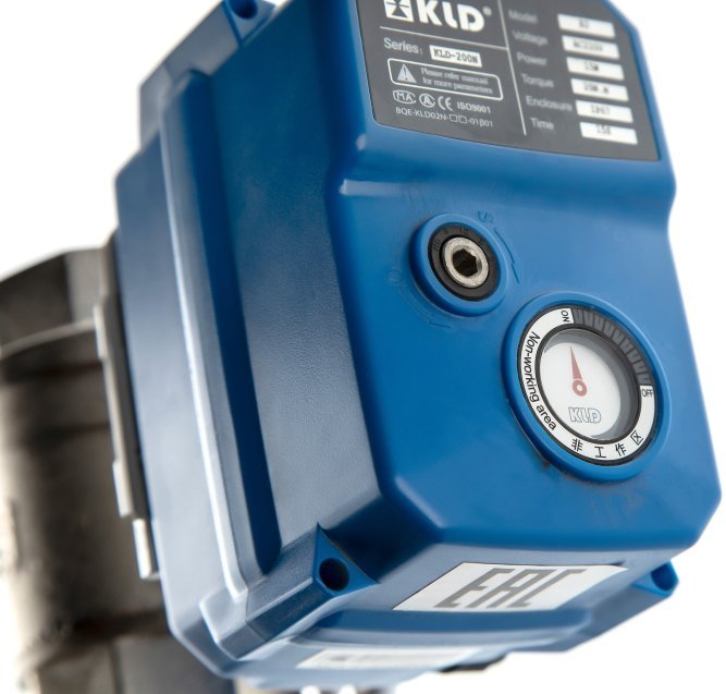 Кран с сервоприводом KLD200 2-х 1 1/4” 220V