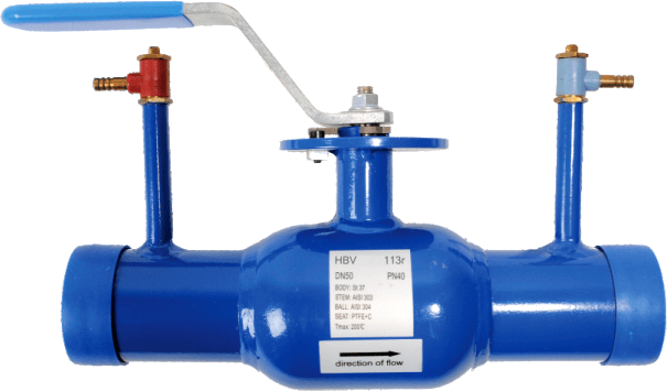 Кран шаровой линейно регулирующий под приварку, DN 100, PN 25, (HBV 113R), КШП, Ст. 20