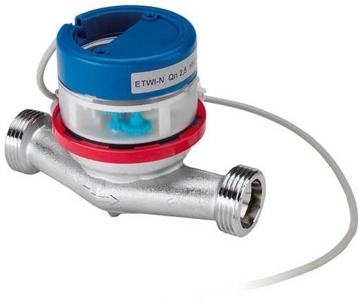 ETK-I Ду-20 счетчик воды Zenner с имп. выходом 1 л/имп + сгоны