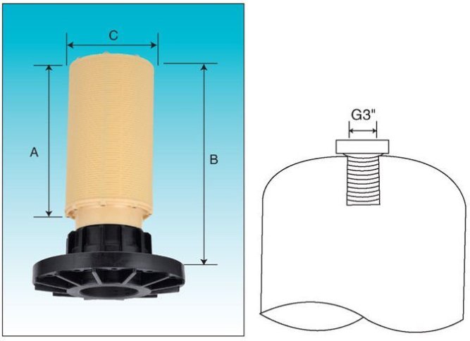 Дистрибьютор верхний H173 (3"BSPP) (36-63” tanks)